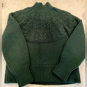 Banana Republic Couronne Funnel Neck Sweater - Green, Size Small (worn once)